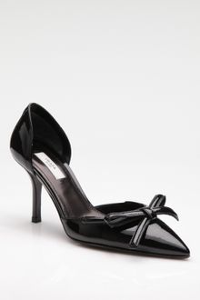 Prada Patent Leather Point-toe Pumps - Lyst