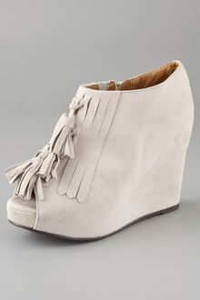 Jeffrey Campbell Mary Lou Suede Kiltie Booties - Lyst