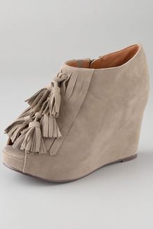 Jeffrey Campbell Mary Lou Suede Kiltie Booties - Lyst