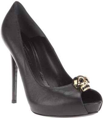 Alexander McQueen Skull Detail Court Shoe - Lyst