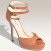 Jimmy Choo Double Buckle Anklewrap Sandal in Brown (tan vachetta) - Lyst