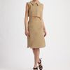 Yves Saint Laurent Cotton/wool Cropped Top in Beige - Lyst