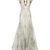 Alexander Mcqueen Gown with Angel Print in White - Lyst