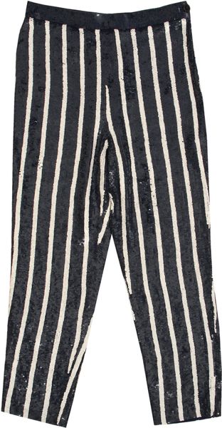 Ashish Striped Sequined Trousers - Lyst