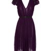 Bottega Veneta Dress with Embroidered Shoulders in Purple - Lyst