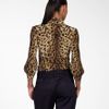 Tory Burch Bow Blouse in Animal (leopard)
