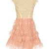Marc Jacobs Floral Appliqué Dress in Pink (lemon) - Lyst