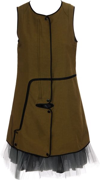 Marni Gilet Dress with Tulle Underdress - Lyst