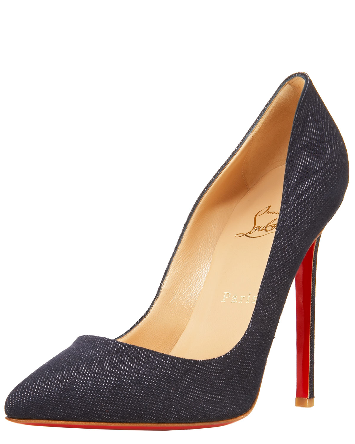 denim pump shoes