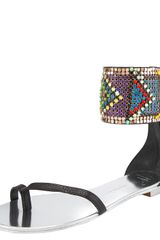Giuseppe Zanotti Tribal-cuff Flat Sandal
