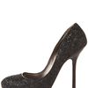 Miu Miu Glittered Pump in Silver (black) - Lyst
