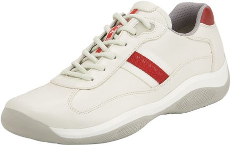 prada trainers womens white