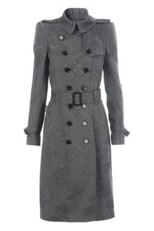 Burberry Prorsum Lace Trench Coat - Lyst