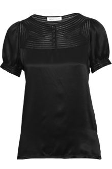 See By Chloé Cutout Silk-satin Blouse - Lyst