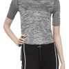 Alexander Wang Knitted Marl Tshirt in Gray - Lyst