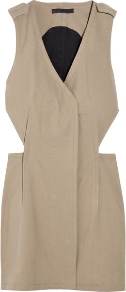 Alexander Wang Canvas Cutout Vest Dress - Lyst