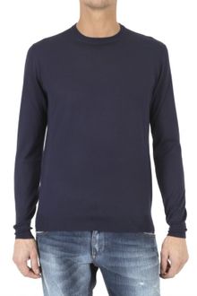 Ballantyne Round Neck Cashmere Knit Sweater - Lyst