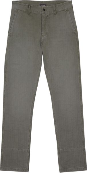 Dockers Olive Herringbone Twill Tapered Chinos in Green for Men (olive) | Lyst