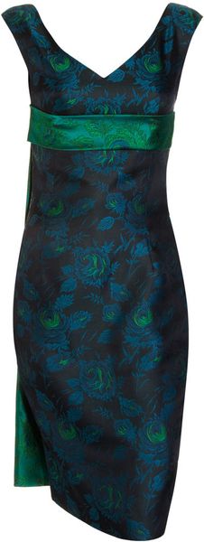 Barbara Tfank Slim Panel Dress - Lyst