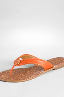 Tory Burch Tumbled Leather Thora Sandal - Lyst
