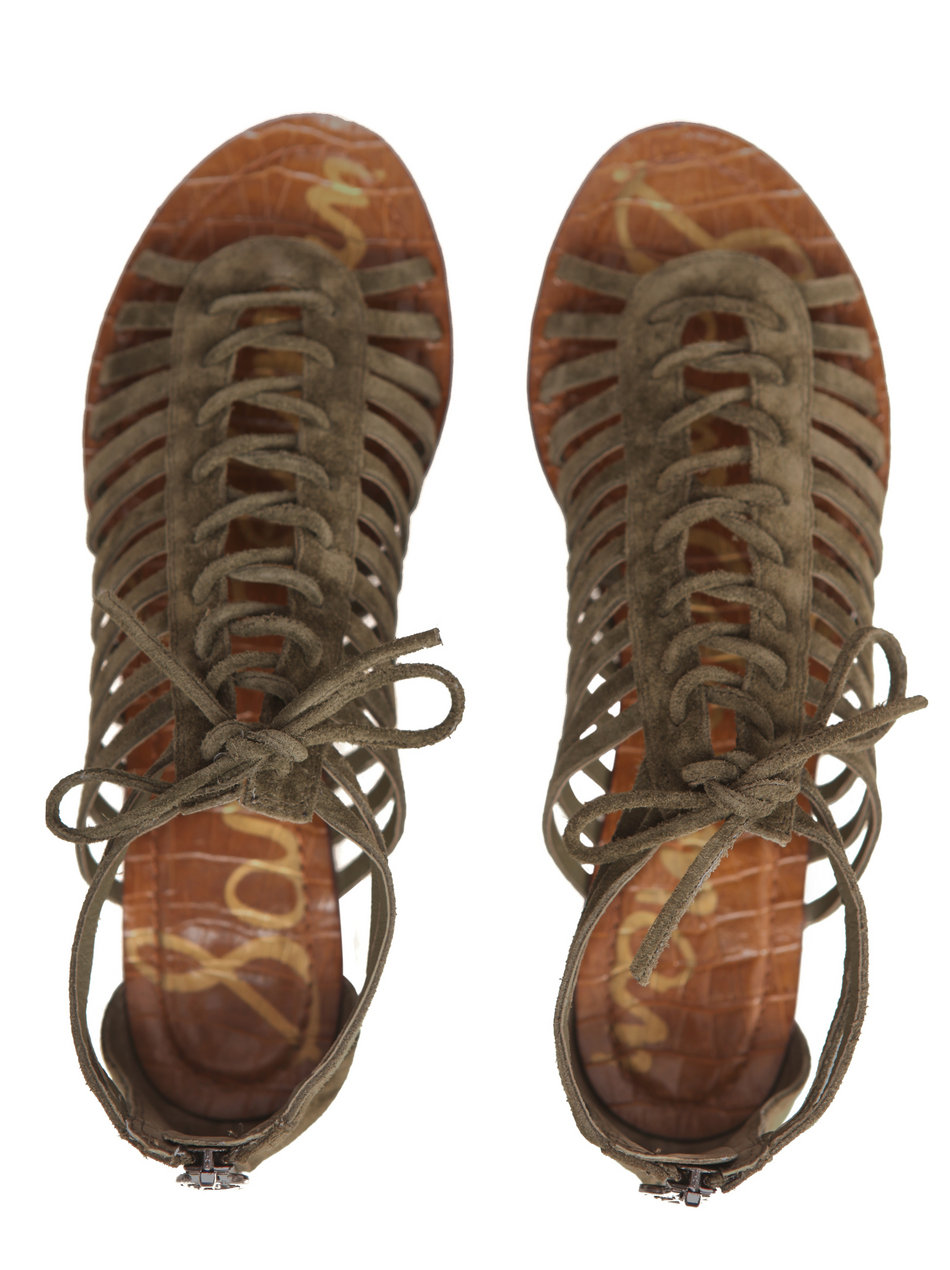 khaki gladiator sandals
