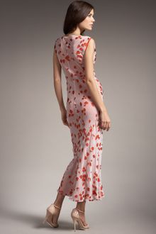 Narciso Rodriguez Petal-print Chiffon Dress - Lyst