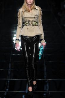 Burberry Prorsum Glossed-leather Motocross Pants - Lyst