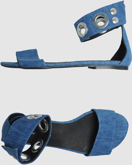 American Retro Sandals in Blue (denim) - Lyst