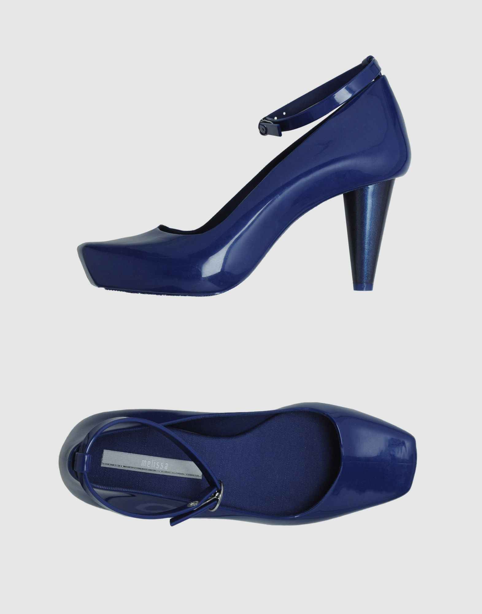 light blue platform pumps
