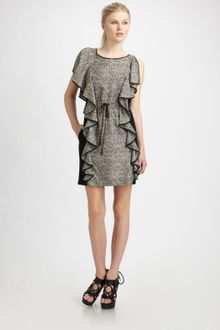 Cynthia Steffe Zola Ruffled Silk Dress - Lyst