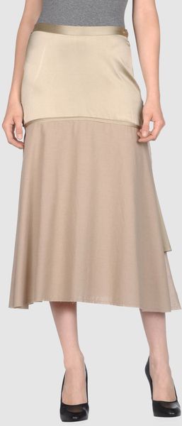 Issey Miyake Fête 3/4 Length Skirt - Lyst