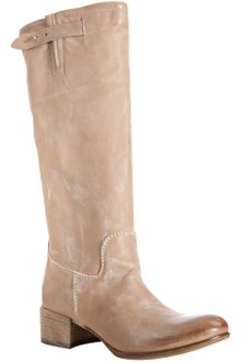 Alberto Fermani Natural Leather Slouched Tall Boots - Lyst