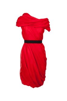 La Petite Salope Cotton Voile Shawl Twisted Dress - Lyst