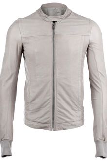 Rick Owens Lambskin Leather Jacket - Lyst