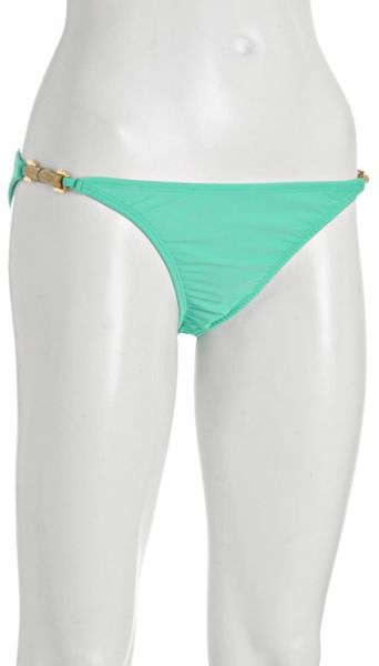 Shoshanna Seafoam Side Bamboo Bikini Bottoms in Green (bamboo) - Lyst