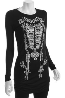 Torn Black Adi Us Military Embroided Crewneck Tunic - Lyst