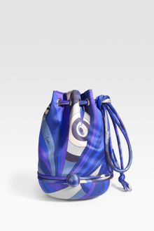 Emilio Pucci Satin Evening Mindanao-print Bag - Lyst