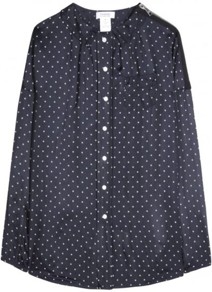 Sonia By Sonia Rykiel Polka Dot Blouse in Blue - Lyst