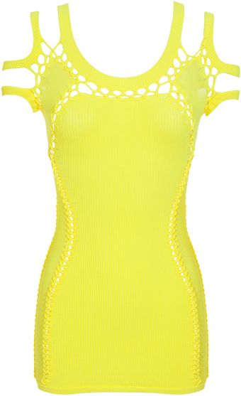 Mark Fast Handmade Braided Knit Mini-dress - Lyst