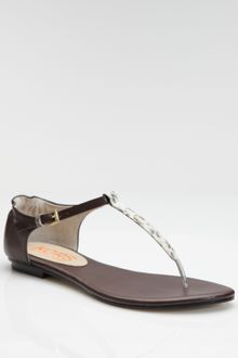 Kors By Michael Kors Zaire T-strap Thong Flat Sandals - Lyst