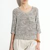 3.1 Phillip Lim Marled Knit Sweater in Gray (multi) - Lyst