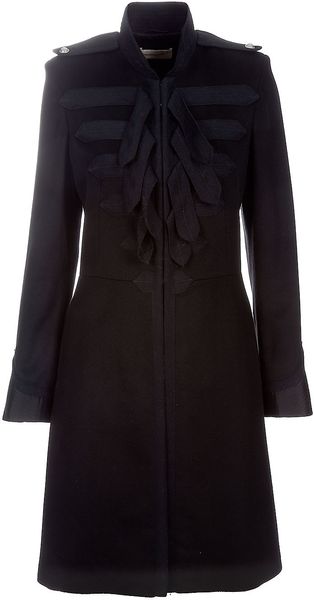 Wunderkind Military Style Coat in Black - Lyst