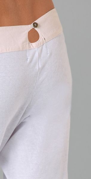 white fleece sweatpants