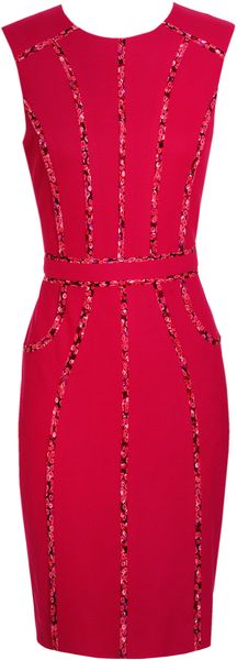 Jason Wu Cotton Pique Dress with Floral Silk Chiffon - Lyst