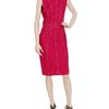 Jason Wu Cotton Pique Dress with Floral Silk Chiffon in Orange (fuchsia) - Lyst