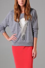 Haute Hippie Longhorn Skull Sweatshirt