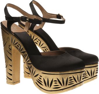 Laurence Dacade Carved Wooden Platform Shoes - Lyst