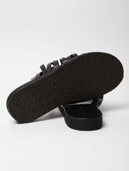 Marc Jacobs Mens Leather Strap Sandal in Black for Men | Lyst
