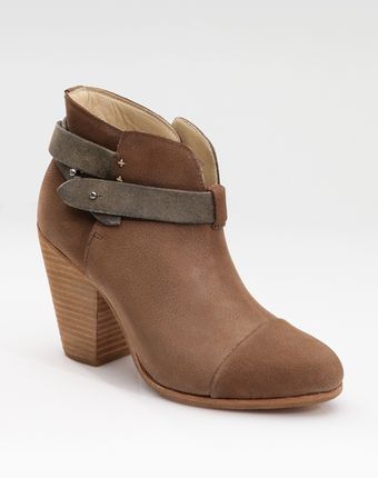 Rag & Bone Strapped Suede Boots - Lyst