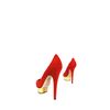 Charlotte Olympia Calf Velvet Dolly Court Shoes in Gold - Lyst
